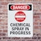Signmission Chemical Spray In Progress Danger Sign, Plastic, 7in W x 10in L, 2PK OS-2PACK-DS-P-710-V-2417 - alternate 4